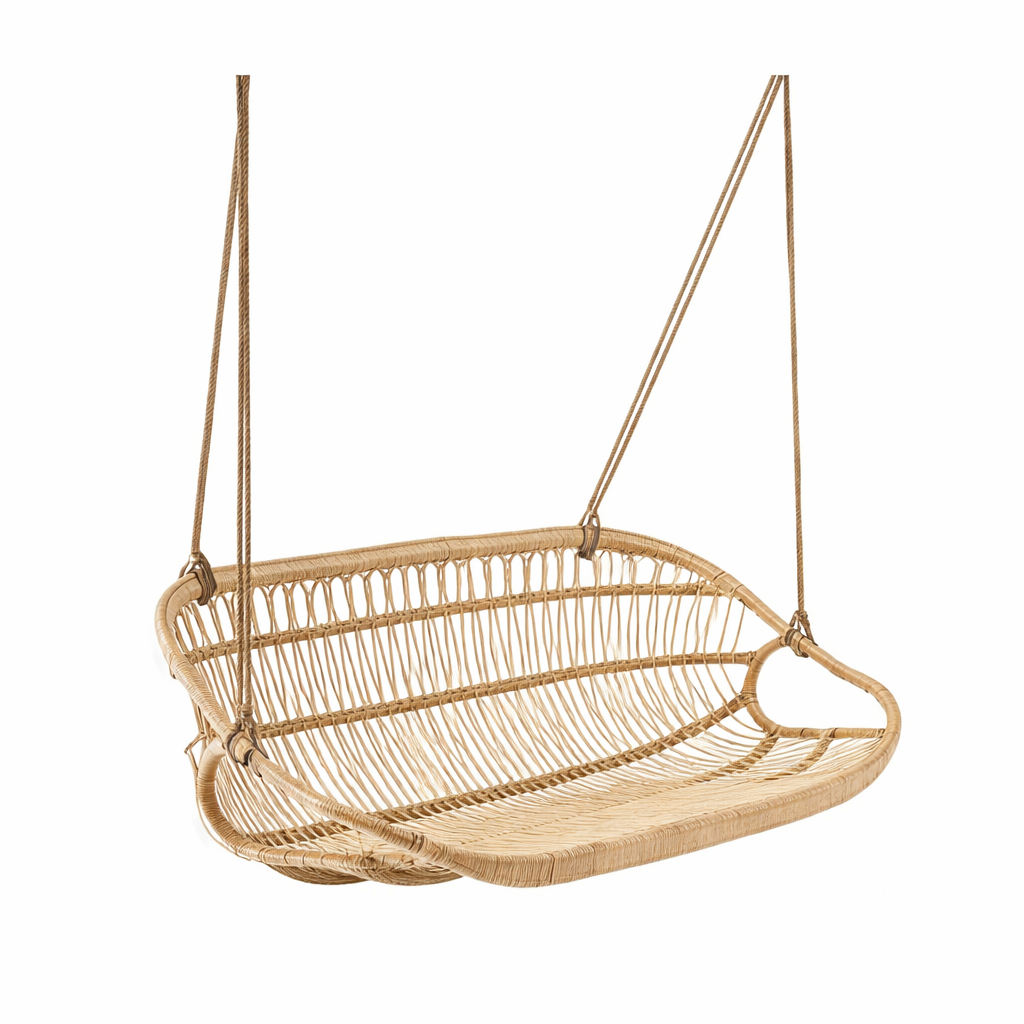 Fauteuil suspendu en rotin chaise panier