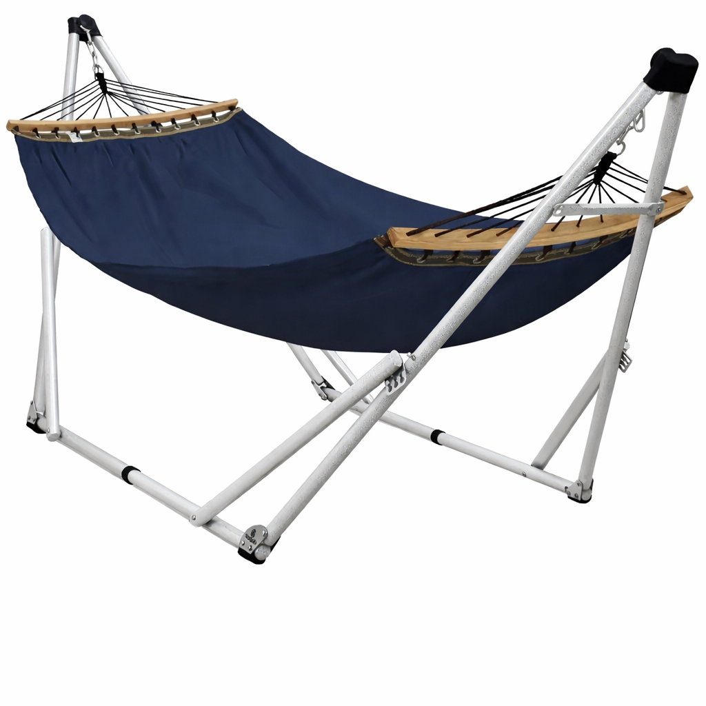 Hamac double avec support pliable