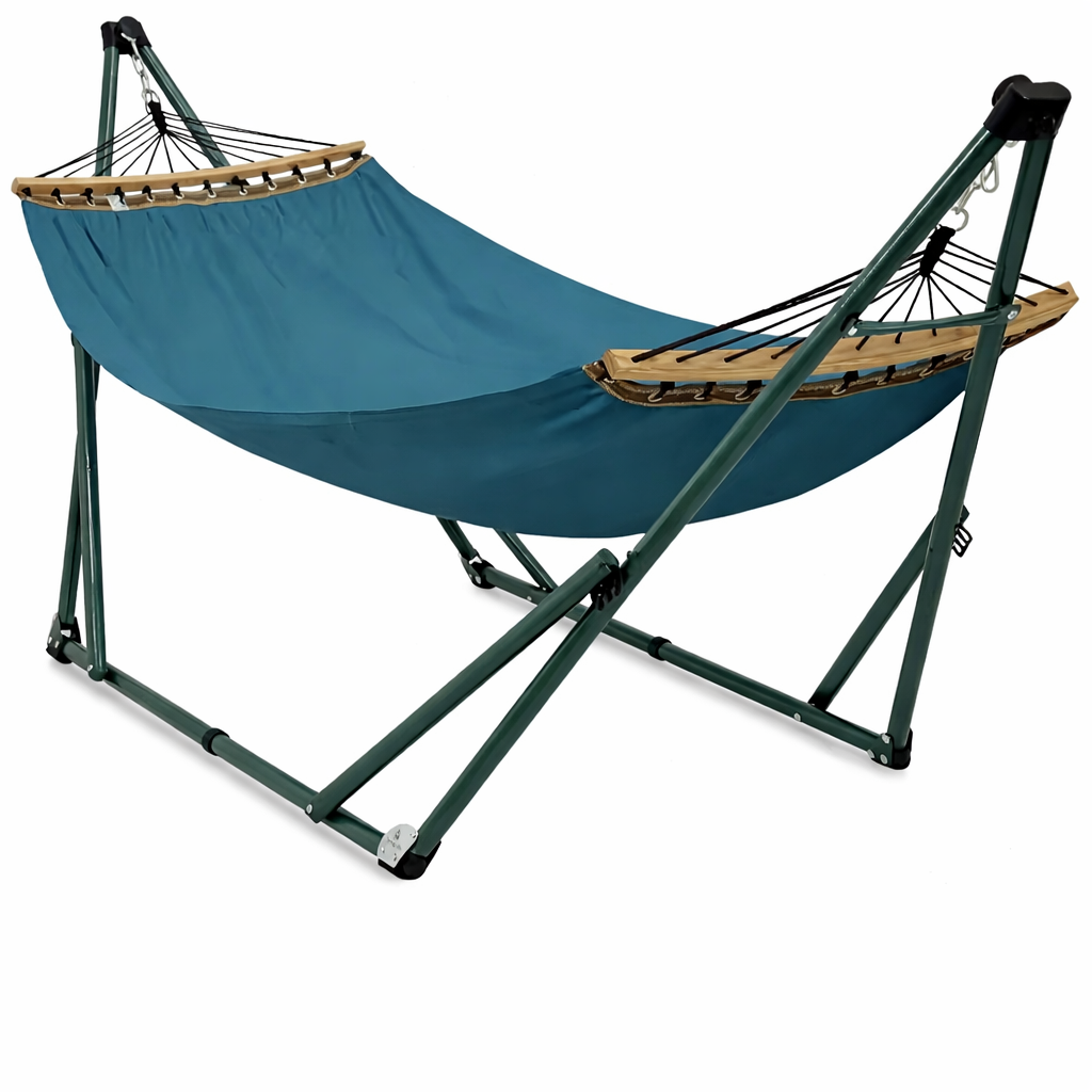 Hamac double avec support pliable