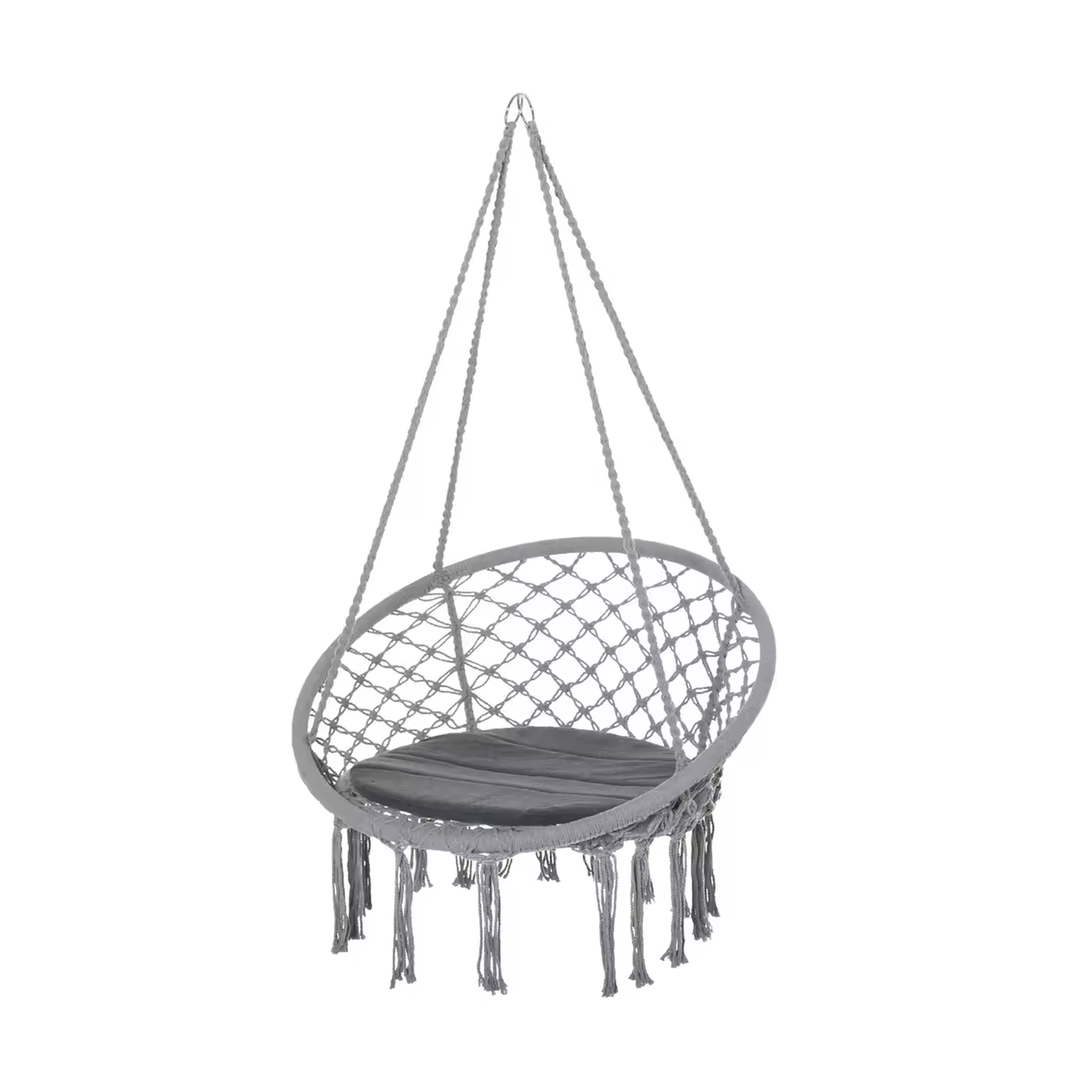 Fauteuil suspendu rond avec coussin