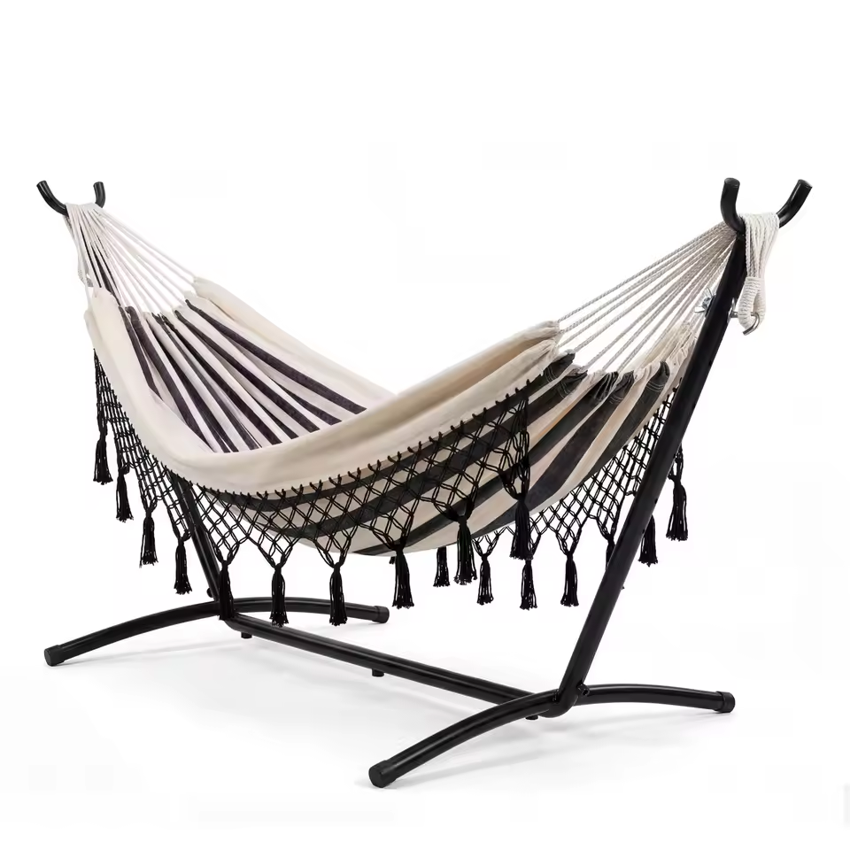 Hamac double avec support en acier